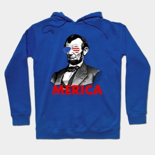 abraham lincoln merica American Flag sunglasses Hoodie